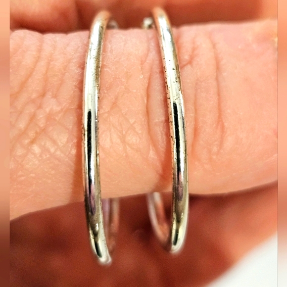 Silver Hoop Earring Bundle Of 3 - Picture 2 of 10